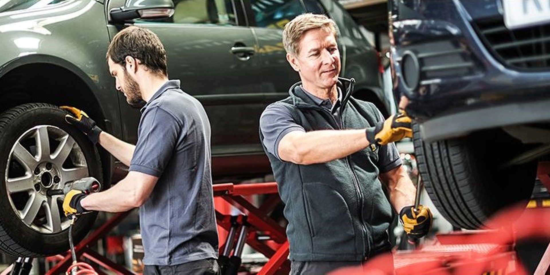 2 men working in workshop